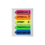 Safe and Clean Water Based Glue Index Sticky Notes 44X12.5mm Neon Color