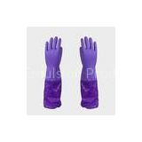 Custom Cleaning Reusable PVC Safety Gloves Vinyl , Alkali Resistant
