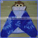 100% Cotton Printed Adult Hooded Poncho Beach Towel thumbnail-1