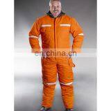 High Quality Cotton Cold Storage Freezer Suits Winter Coverall With Reflective Stripe thumbnail-6