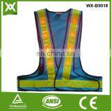Factory made 100%polyester mesh /knit reflective tape work blue safety reflective jacket