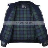 Lastest Design Mens Spring Denim Varisty Jacket With Leather Sleeves thumbnail-2