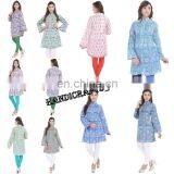 Indian Wholesale Cotton Tunic Floral Print Designer Sexy Top Women Long Kurta thumbnail-1