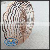 Christmas Wind Chime Metal Crafts Gold and Silver Iron Pendant for Home Decoration thumbnail-3