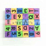 EVA Foam Colorful Montessori Teaching Tool Alphabet Blocks With Letters & Numbers & Learning Pictures for Toddler, Preschool