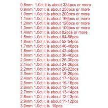 1.0carats 0.8~3.0mm Small Size Excellent Cut White D Color VVS1 Round Moissanite Stone Loose Gemstone thumbnail-4