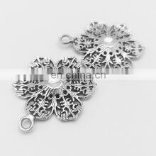 High Quality Zinc Alloy Metal Making Accessories Metal Alphabet Small Leaf Charm Pendant Jewelry thumbnail-4