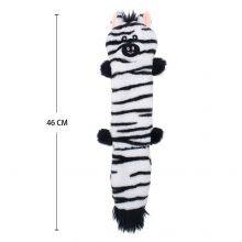 Durable Simulation Animal Plush No Stuffing Cow Giraffe Zebra Chew Resistance Squeaky Plush Pet Dog Toy thumbnail-2