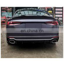 A5 or Sline 5 Rear Bumper With Diffuser for Audi A5 S5 RS5 Rear Bumper With Diffuser 2016 2017 2018 2019 thumbnail-3