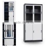 (DL-GC2)Metal Bookcase With Glass Sliding Doors/ Sliding Glass Door Filing Cabinet/Steel Lockable Files Cabinet With Glass Door thumbnail-5