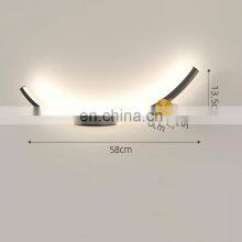 2021 Hot Sale Nordic Minimalist Wall Light Modern Creative LED Long Line Wall Lamp For Indoor thumbnail-3