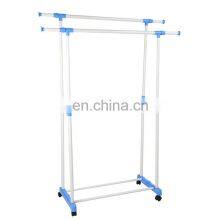 Thickened Iron Clothes Hanger Student Dormitory Landing Balcony Double Pole Clothes Hanger