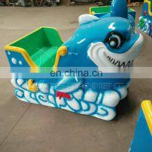Amusement Park Attraction Kiddie Roller Coasters Shark Shaped Pulley Ride for Sale thumbnail-3