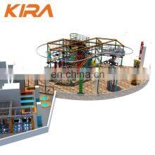 Indoor Obstacle Course Climbing Customized Rope Course Tower Fit For Team Building thumbnail-4