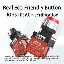 Ip65 22mm Chrome Plated Brass Green Mushroom Head 20a 1no1nc Waterproof Push Button Switches Reset thumbnail-4