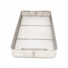 Professional Customized Stainless Steel Medical Sterilization Basket With Handle thumbnail-2