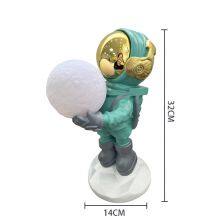 Astronaut Statue Creative Gift Moon Lamps Resin Home Decor Led Table Lamp Astronaut Lamp Night Light for Kids thumbnail-6