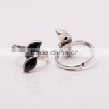 BLACK ONYX TOE RING sterling silver jewelry wholesale,WHOLESALE SILVER JEWELRY,SILVER EXPORTER,SILVER JEWELRY FROM INDIA