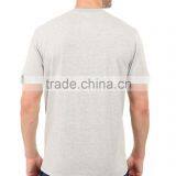 Fashionable Custom Mens Grey Henley Neck T-shirts thumbnail-4