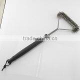 Amazon Hot Rank 12'' BBQ Grill Brush Zinc Plated Wire Bbq Cleaning Brush 12inch Steel Wire Brush Custom thumbnail-3