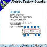 Silver Colour 8 Way Digital tv Splitter