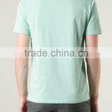 Plain Light Blue O-neck Men T-shirt Custom Wholesale thumbnail-3