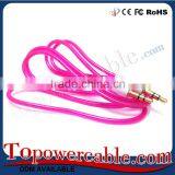 Free Samples Candy Colored 3.5MM to Stereo Audio Aux Auxillary Cable For CD Player In Car thumbnail-4