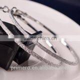 Fashion Large Gold Hoop Round Matte Dangle Earring Jewelry Designs New Model thumbnail-5