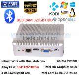 Pre-installed 8G RAM 320G Hard Drive Win8.1 Best HTPC for Home 3D Gaming 4K HD Streaming USB3.0 HD Port