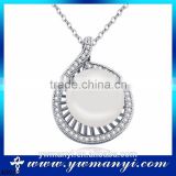 Fashion new model latest Italy style New style silver pearl rhinestone big pearl pearl necklace jewelry N0031