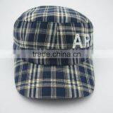 Plaid Military Style Caps thumbnail-2