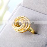 Fashionable Dubai 18k Gold Plated Jewelry , CZ Pave Diamond Jewelry thumbnail-4