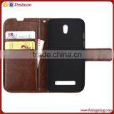 Crazy Horse Pattern Flip Wallet Case Cover for Htc Desire 500 Leather Case thumbnail-1