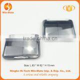 Black 2 Color Powder Compact With Lucid Cover Plastic Blush Container Quality Choice thumbnail-2