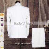 High Quality New Pattern High-end Men's Turkish Suits OEM Direct Manufacturer Formal Polyester White Wedding Dress Man Suits thumbnail-4