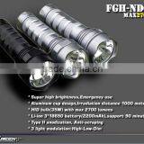 Rechargeable 18650 Battery 35W Xenon Hid Police Torch thumbnail-2