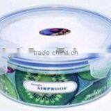 plastic kitchen plastic round food storage container 1400ml