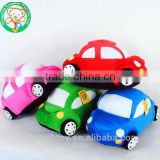 Small stuffed plush toy car soft baby toys
