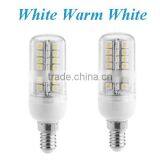 E14 7W 5050 SMD 56 LED Bulbs Energy Saving Corn Light Lamp Bulb 360 Degree Warm White & Pure White 200-230V thumbnail-2