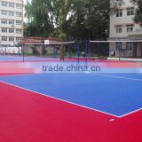outdoor / indoor synthetic badminton court rubber flooring