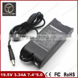 Brand New Laptop Charger AC Adapter 65W 19.5V 3.34A 65W 7.4*5.0 mm For Inspiron 1501 1520 1521 1525 1526