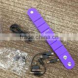 Emergency Silicon Bracelet Power Charger for All Mobile Phone Power Bank thumbnail-1