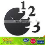 Black color plexiglass wall clock