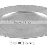 Silver Charger Plate, Charger Tray, Wedding Charger Plate thumbnail-1