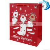 Hot Sale Christmas Red Paper Packaging Bag