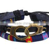 Leather Bracelet Handcuffs Bracelet Men And Women Bangle Wholesale thumbnail-1