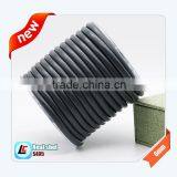 Black Exquisite 6mm Nappa Sheepskin Leather Cords in Delicated Stitching thumbnail-1