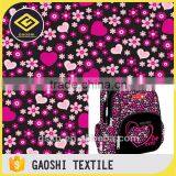 600d Polyester Pvc Backing Printed Oxford Fabric for School Bag