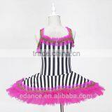 Striated Cloth Leotard With Skirt for Stage,Childrens' Ballet Leotard With Tutu for Performance thumbnail-3