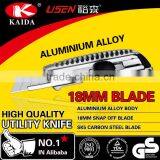 Tool Cutter Aluminium Alloy 18mm Blade Multifuction Tool Auto-lock Slider Knife